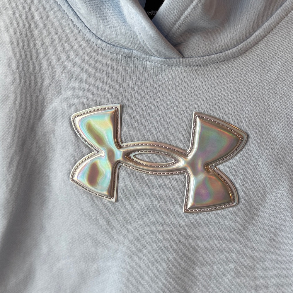 Under Armour Youth Iridescent Nimbus Blue Hoodie Sweatshirt NWT - Picture 2 of 5